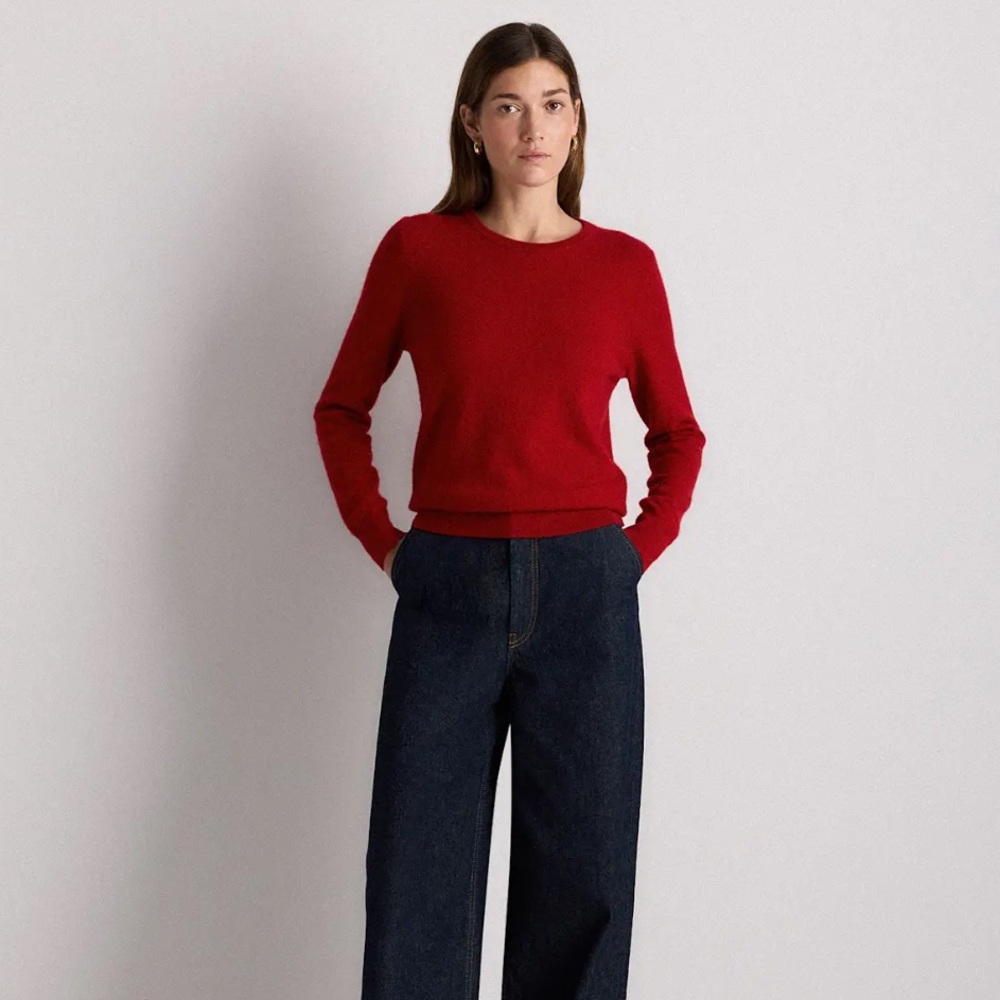 Quince Mongolian Cashmere Crewneck Sweater
